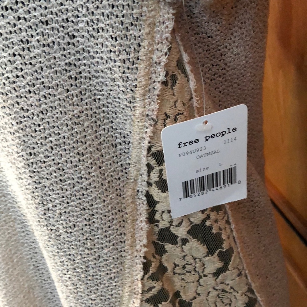 Free People Sweater Top Quarter Length Sleeve - Picture 3 of 6